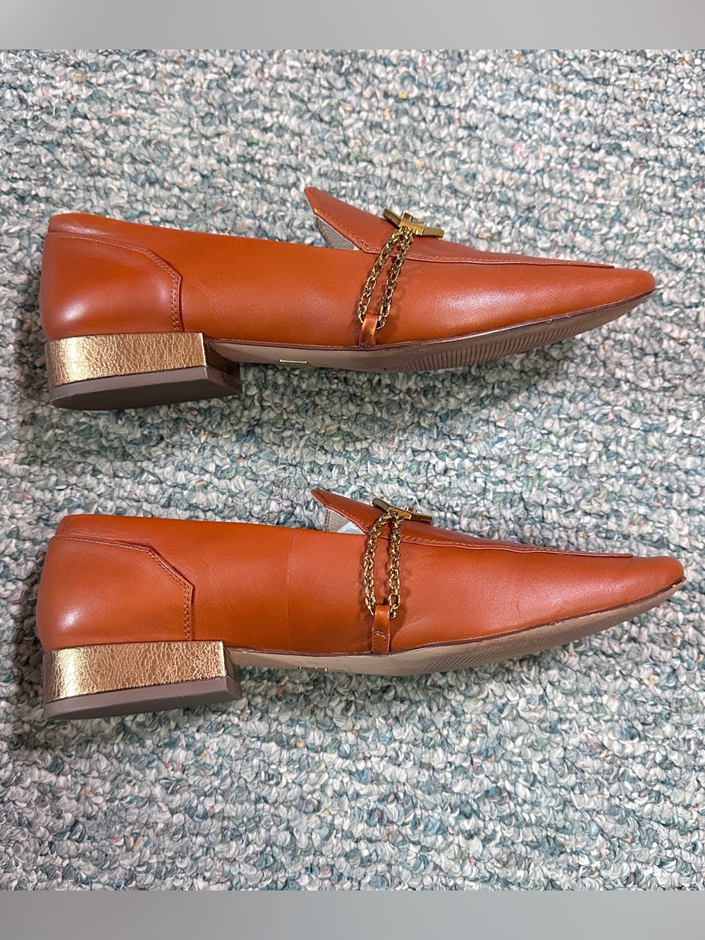 Louise et Cie Women’s Camel Brown Leather Loafers Work Office Business Shoes - Picture 7 of 9